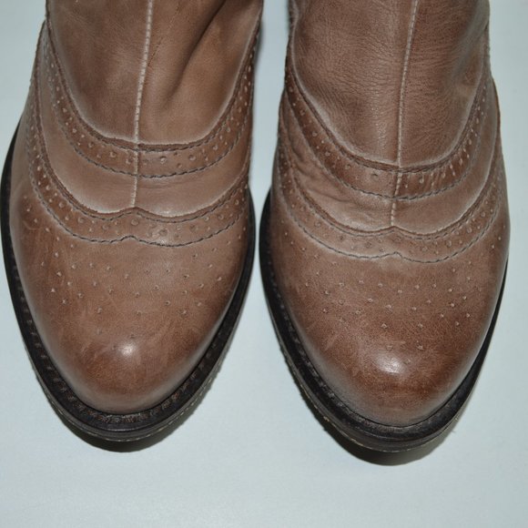 SOLD🚫🚫Crown Vintage Distressed Leather Wingtip - Picture 5 of 9